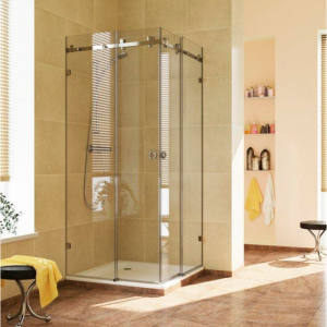 Скляні кутові душові кабіни