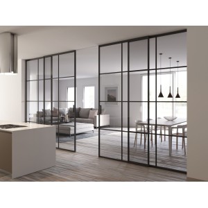 Міжкімнатні скляні перегородки