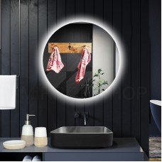 Кругле дзеркало Mier з інтер'єрним LED підсвічуванням Ambilight